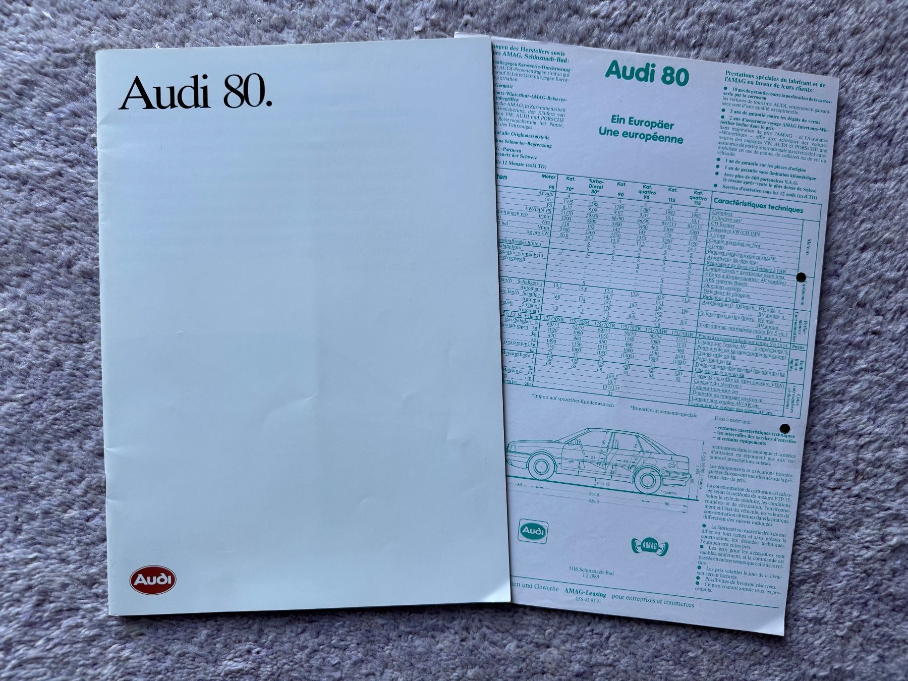 Audi Automobili: Audi 80 1988 – Usato da Morrens VD venduto da kawah2