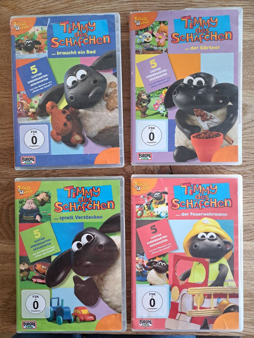 Tutti i DVDs: 4 DVDs Timmy das Schaefchen – Usato da Winterthur venduto da Kathy22