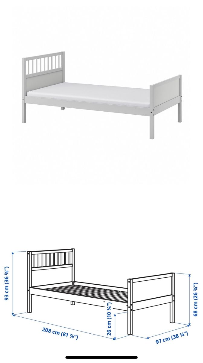 Betten: IKEA Single Bed Frame White 208cm x 97cm Good Condition – Gebraucht aus Küsnacht ZH von rkaramanian