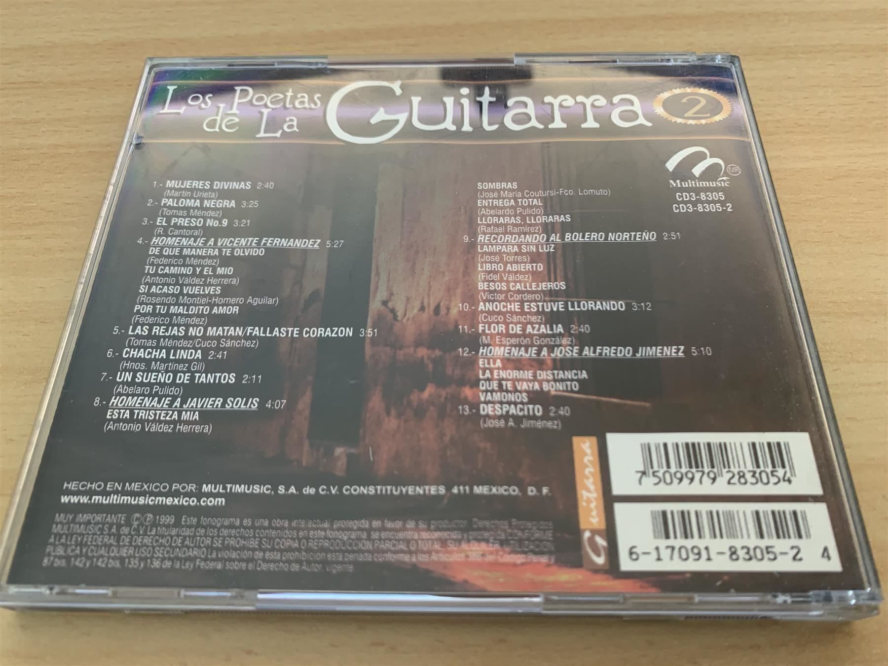 CD: Los Poetas de la Guitarra - 2 CD – Usato da Rikon im Tösstal venduto da Alpenmutz 3