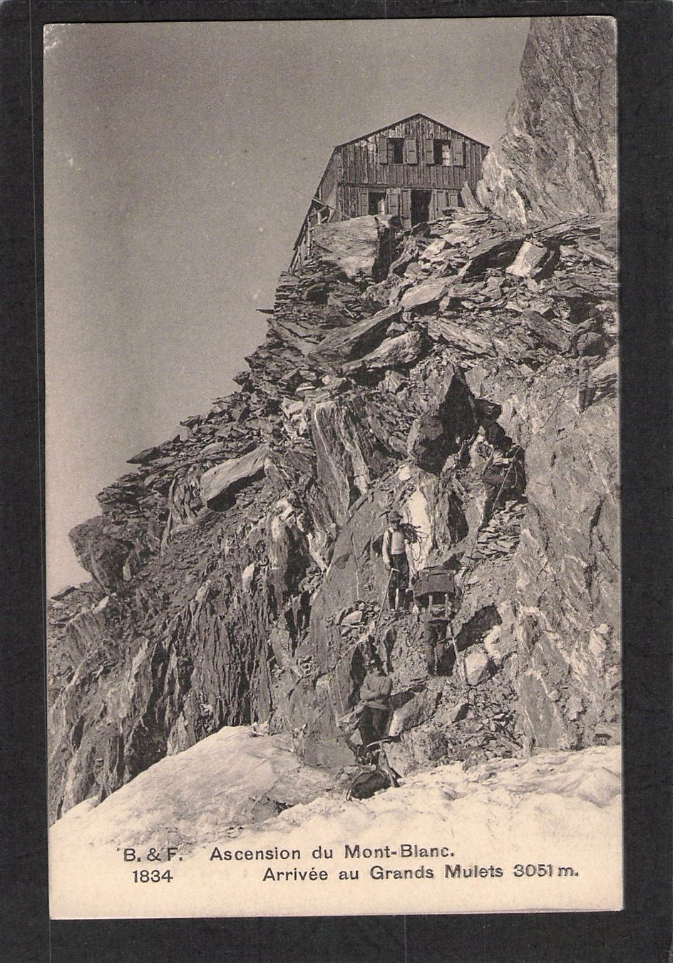 Ansichtskarten: CP. Acension du Mont Blanc,Bergsteigen – Gebraucht aus Reichenburg von Pipo-67