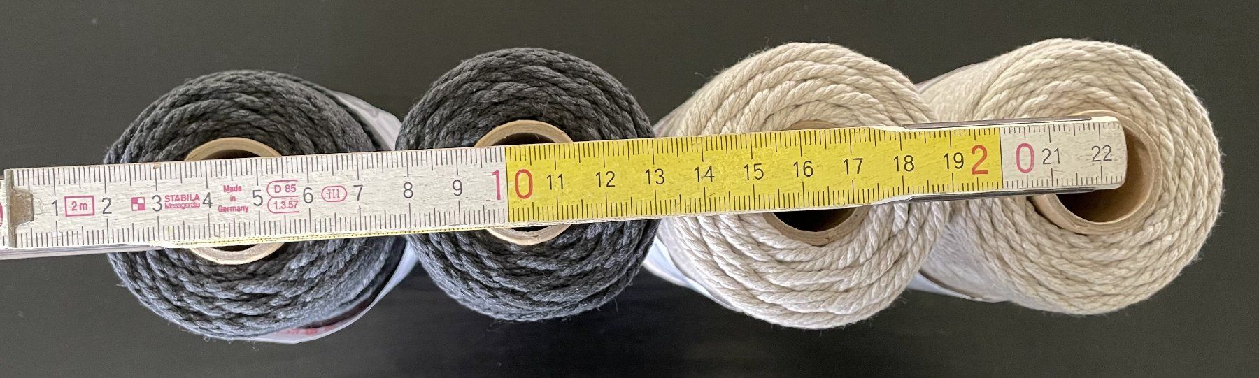 Lana: Wolle Macramé macraméwolle Basteln Stricken Hobby – Nuovo (secondo la descrizione) da Oftringen venduto da allesmeins 8