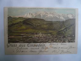 farbigeLithoAK  EINSIEDELN