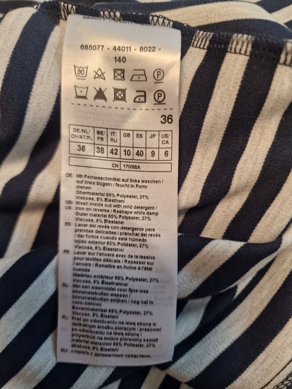 Gerry Weber Kleider: GERRY WEBER Kleid Gr. 36 gestreift marine/hellgrau – Neu (gemäss Beschreibung) aus Biberist von charobaum 4