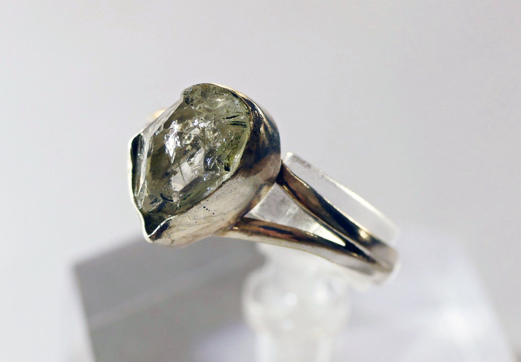 Anelli: Ring Silber 925 mit Herkimer-Diamant – Nuovo e nell'imballaggio originale da Matten b. Interlaken venduto da kero71 1