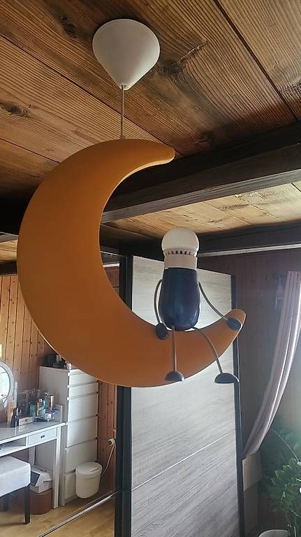 Lampadari & plafoniere: Lampe Kinderzimmer mit Figur auf Mond – Usato da Grosswangen venduto da Glod