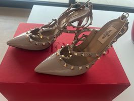 Valentino Rockstud Heels - Size 39.5 - Chic Spring Style