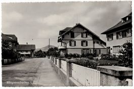 Rüegsauschachen i.E., Strasse im Dorf, um 1945