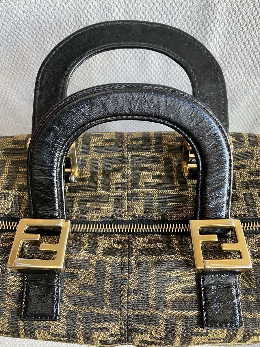 Fendi Borse: Fendi Zucca Boston Bag Medium Vintage – Usato da Sarnen venduto da Kitty2019 3