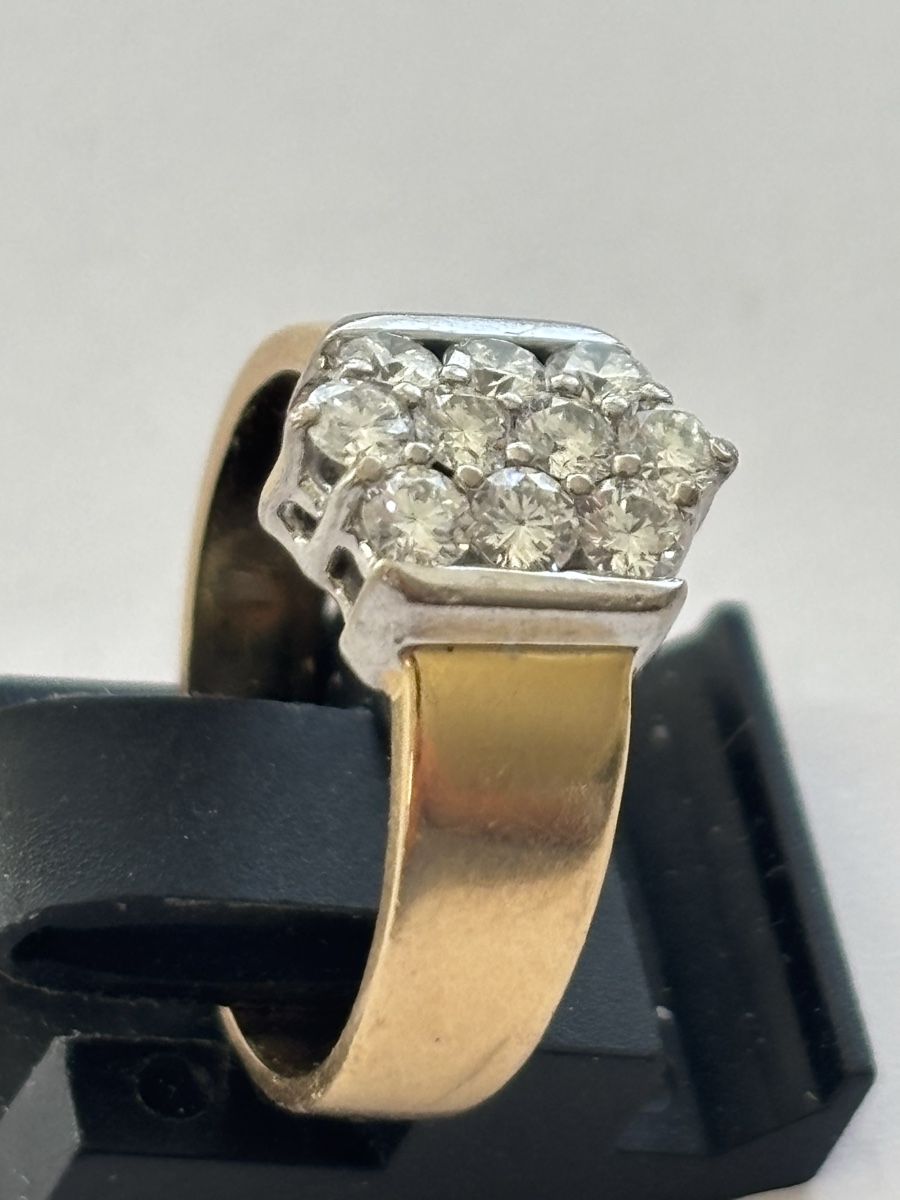 Anelli: Goldring mit Diamanten 18 Karat – Usato da Langnau am Albis venduto da flusspflege 3