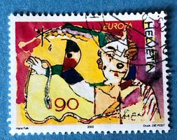 Nr. 1052 Clown mit Requisiten GESTEMPELT 2002   