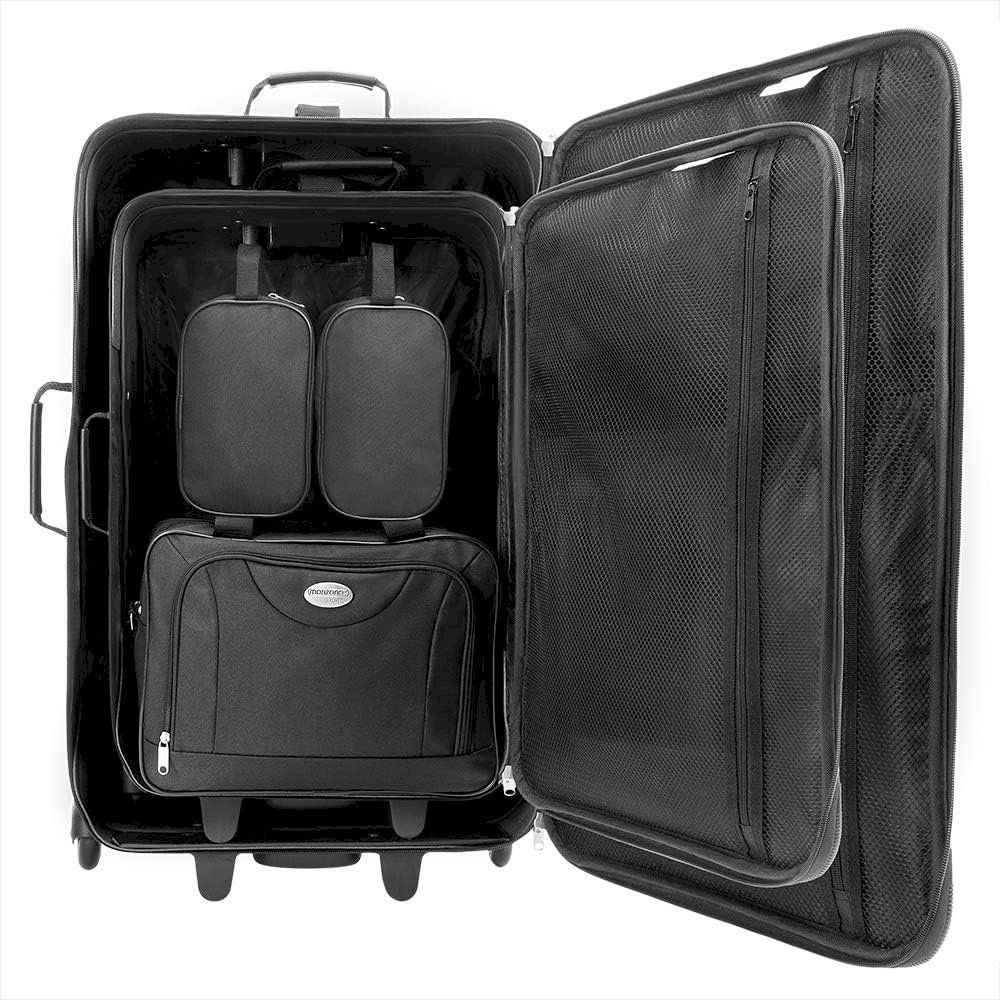 Valigie: Monzana Koffer Set 5-tlg. Schwarz – Nuovo e nell'imballaggio originale da Bottighofen venduto da zaap 6