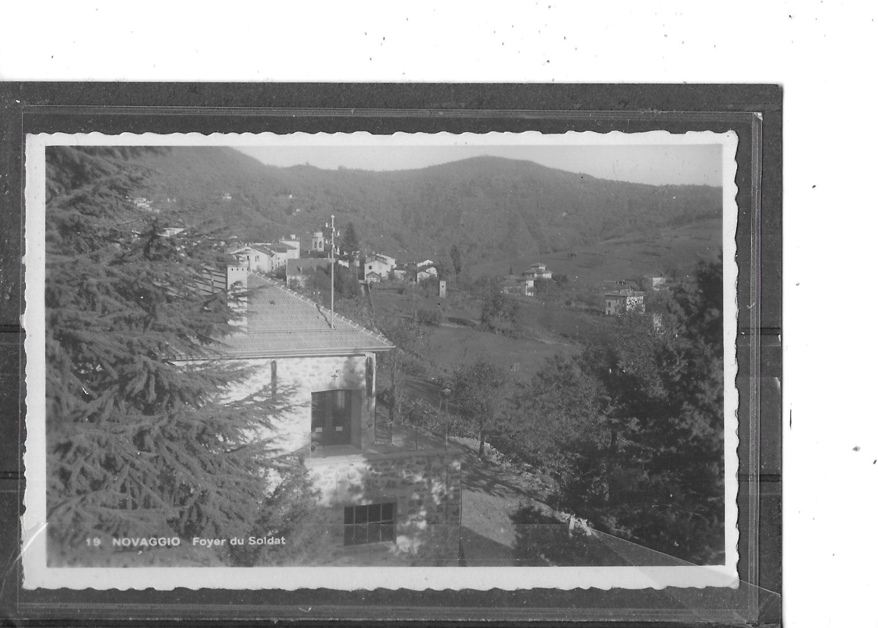 Ansichtskarten: TI Novaggio  Foyer du Soldat – Gebraucht aus Schocherswil von Wilare