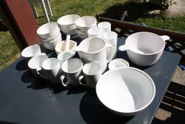 Geschirr in weiss diverses