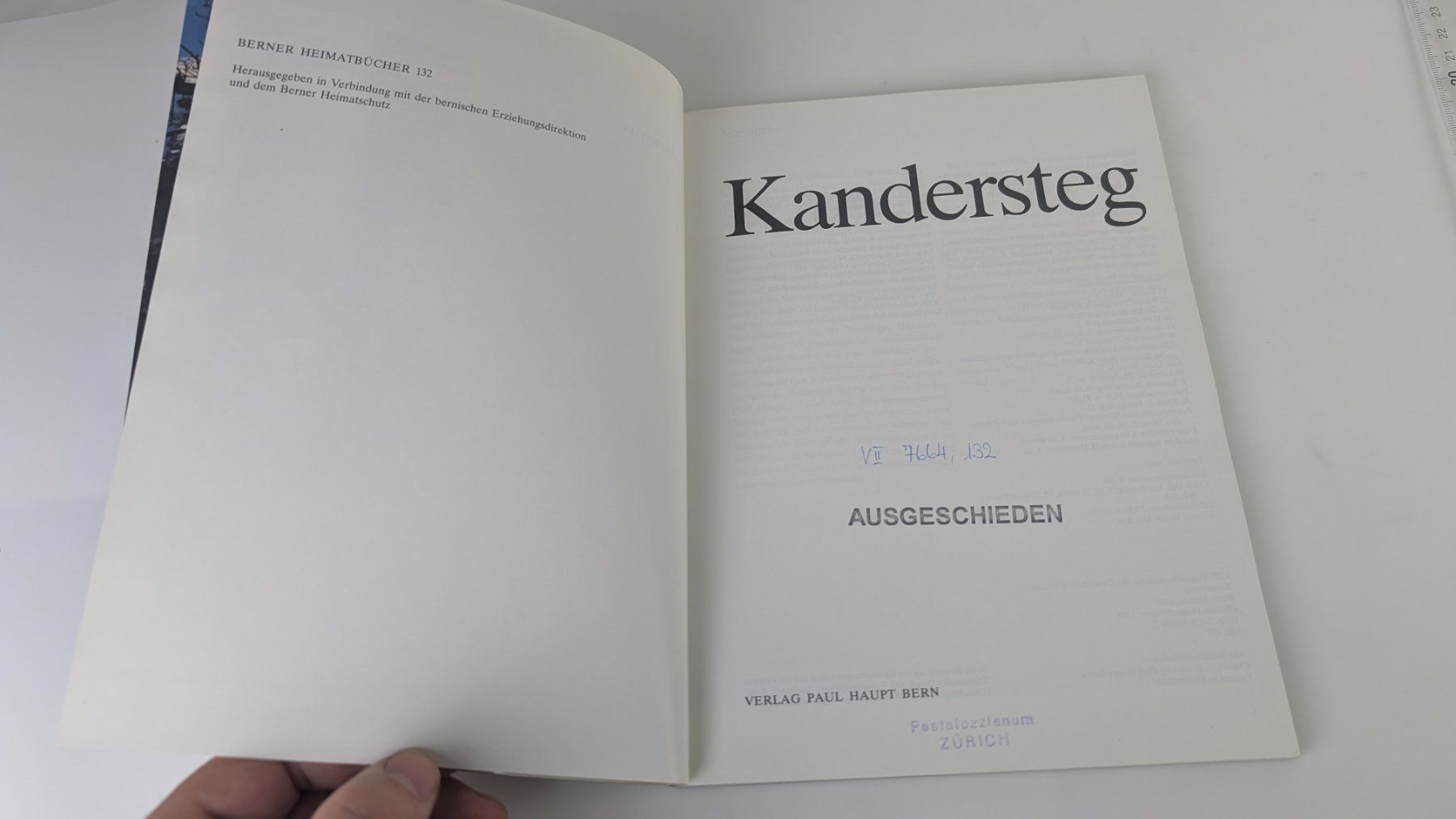 Libri: Berner Heimatbücher: Kandersteg 1984 – Usato da Zürich venduto da axolottchen 3
