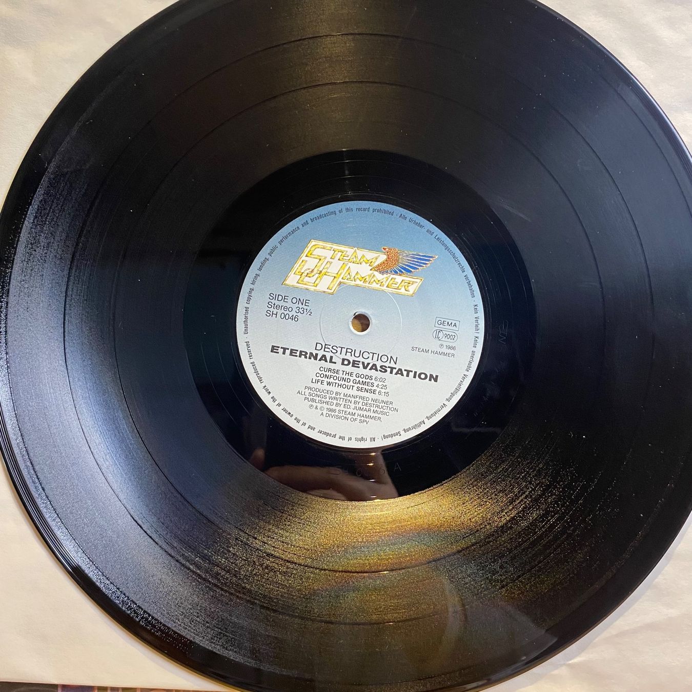 Dischi in vinile: DESTRUCTION – ETERNAL DEVASTATION..OG EU 1986 EX/EX – Usato da Gals venduto da Diskopatshop 2