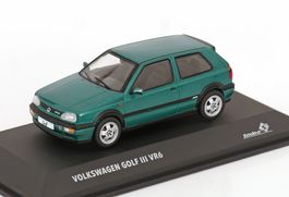 VW Golf III VR6 1991-1997 dunkelgrün met. / schwarz     1:43