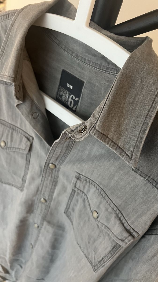 Camicie: WE Herren Hemd Grau Grösse L W62 – Usato da Hinwil venduto da norisenya 1
