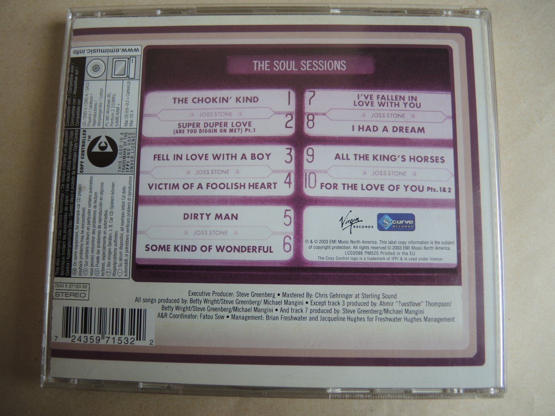 CD: Joss Stone - The Soul Sessions CD - Selten – Usato da Rorschach venduto da Pop-upBrocki 3