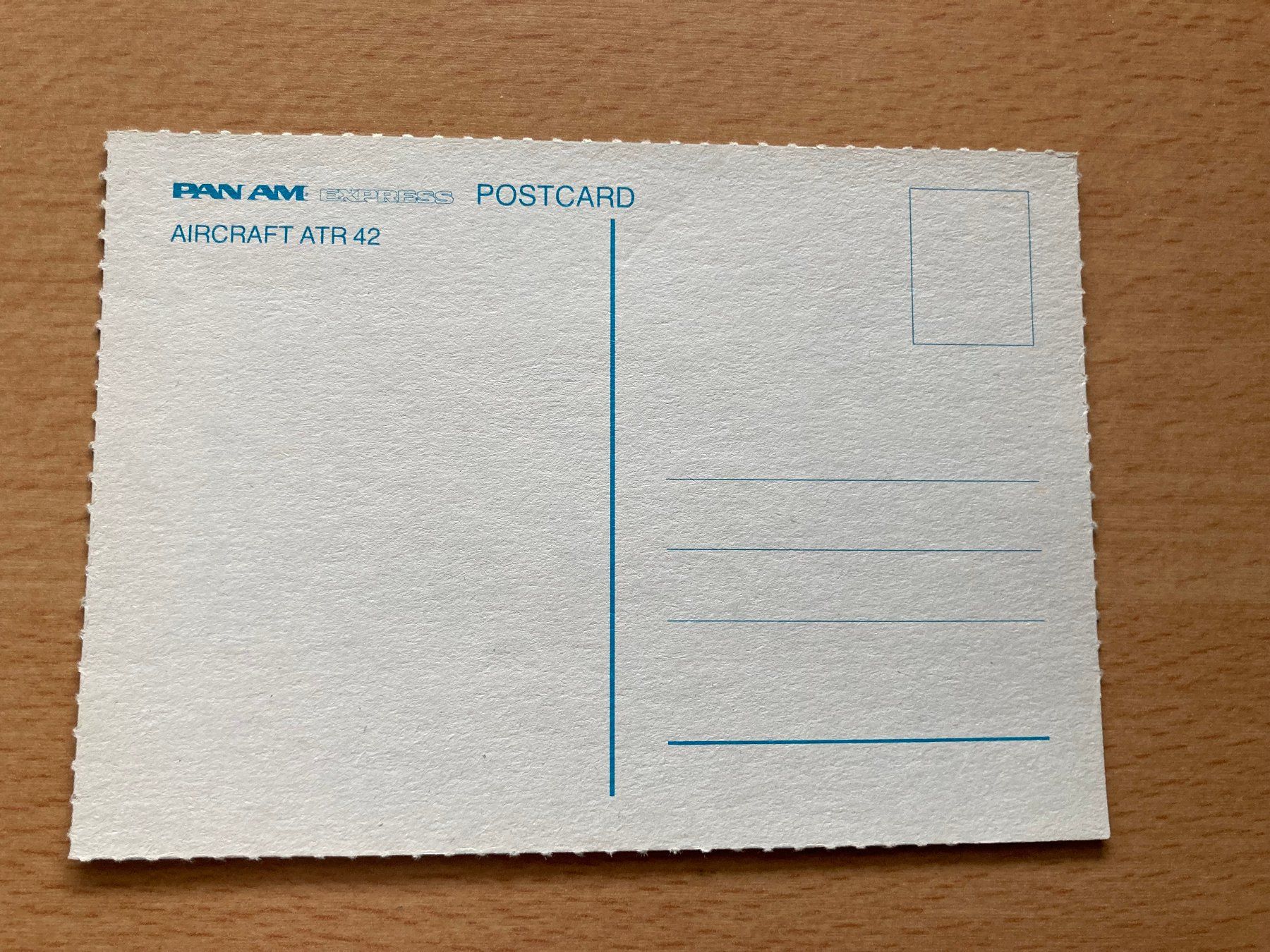 Cartoline postali: PAN AM ATR42  Postkarte – Usato da Forch venduto da Haui2 1