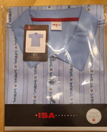 Neues Pijama Hemd Edelweiss Schweizer Qualität.