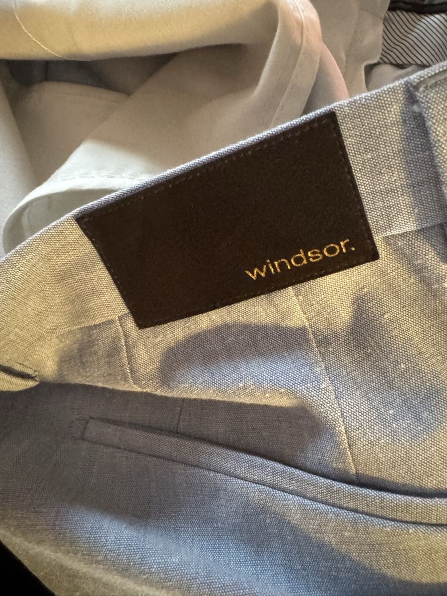 Windsor Pantalons: Herren Hose Windsor Santino shaped fit hellblau – Neuf (Voir description) à zürich par dalia06 3