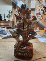 Holzfigur Balinesisch Dekoration Handarbeit bemalt (DU)