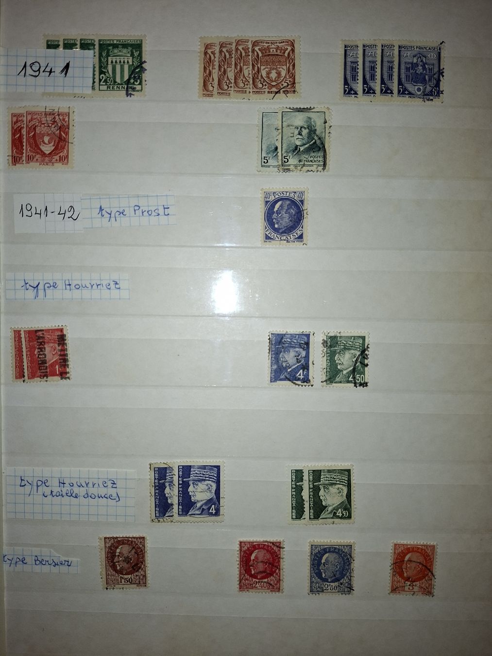 Alle Briefmarken: Markensammlung Frankreich  – Gebraucht aus Balgach von SIMEON27 9