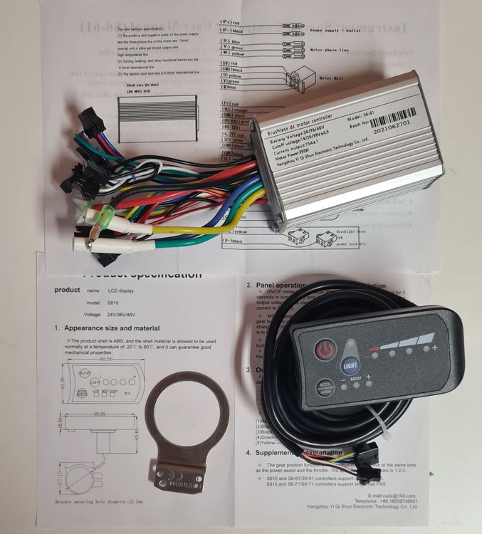 E-Bike Saxonette Controller und LCD Display (Neu und originalverpackt ...