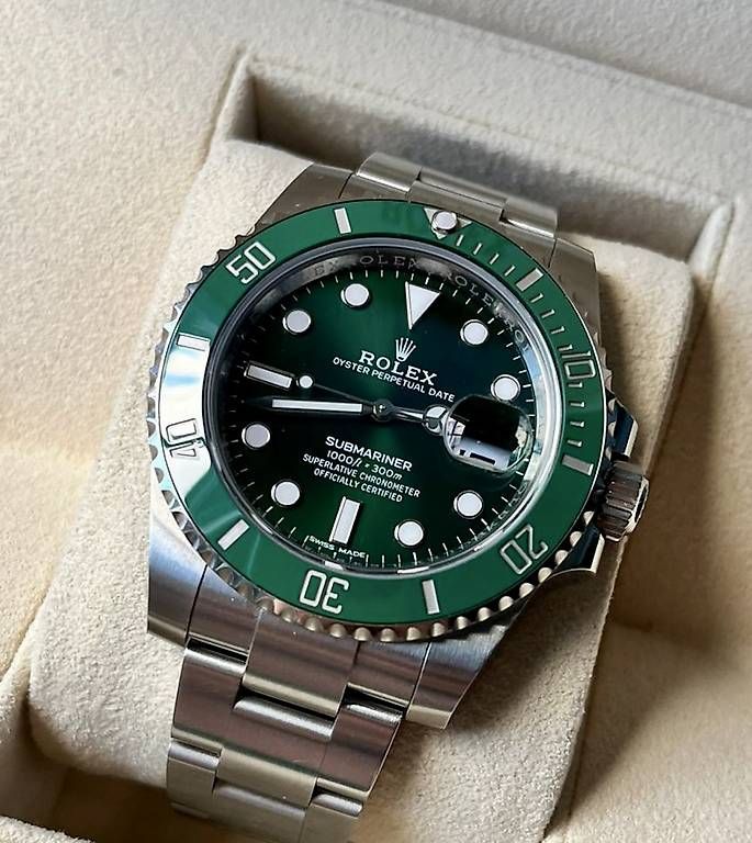 Orologi: Rolex submariner Hulk 116610lv – Usato da Lugano venduto da Lugano_Time