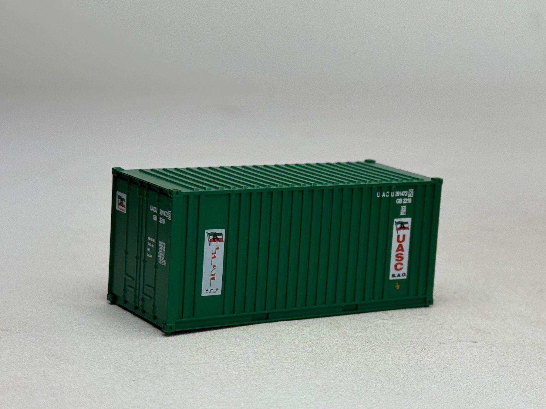 Modellini di ferrovie: EB- 20 Ft. Container UASC grün – Usato da Elm venduto da Wikmtz 1