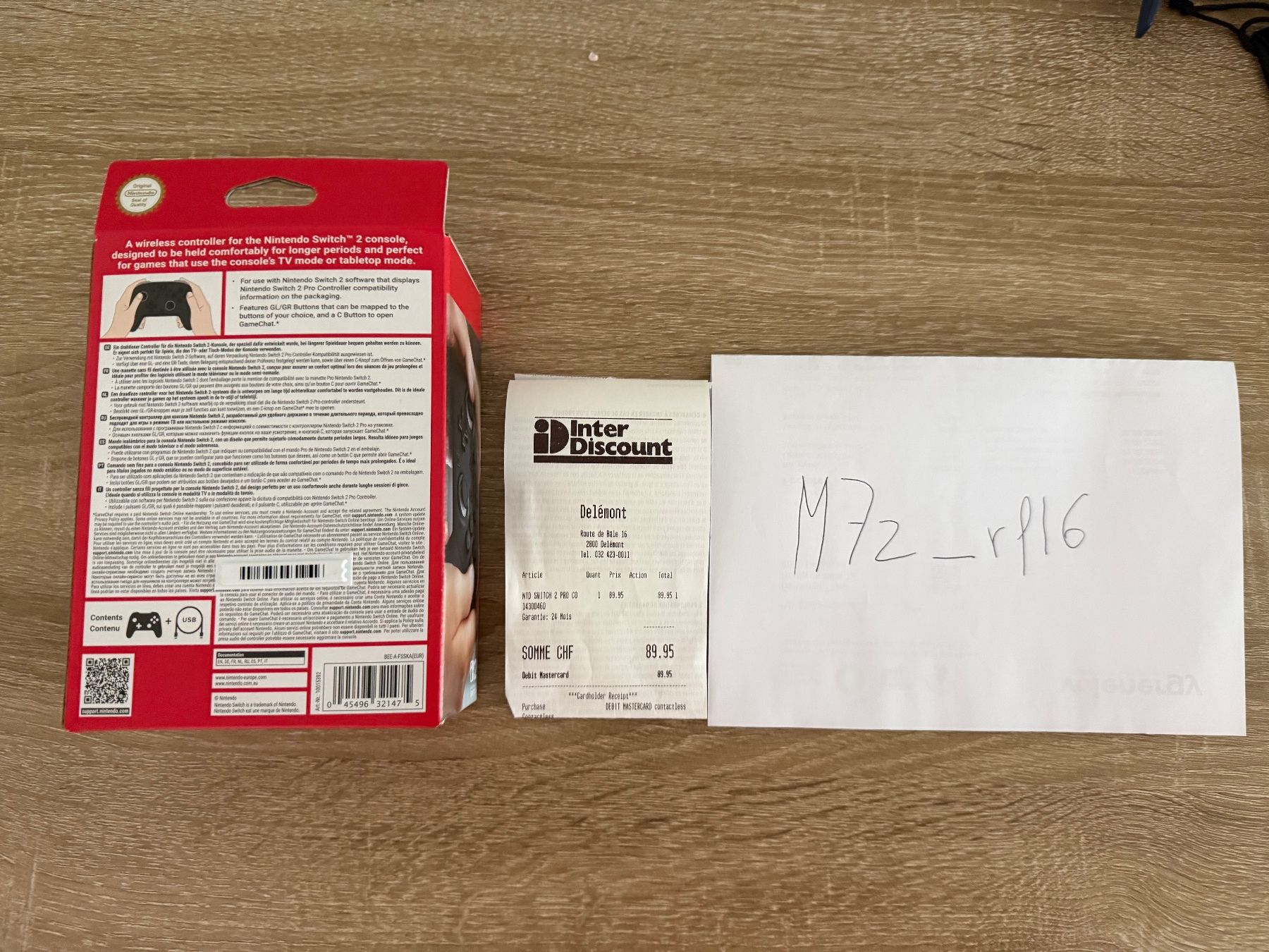 Controller: Manette Nintendo Switch 2 Pro Controller neuve – Neu und originalverpackt aus Delémont von m7z_rfl6 2