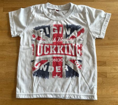 T-Shirt weiss Union Jack Gr. 4Y ca. 110
