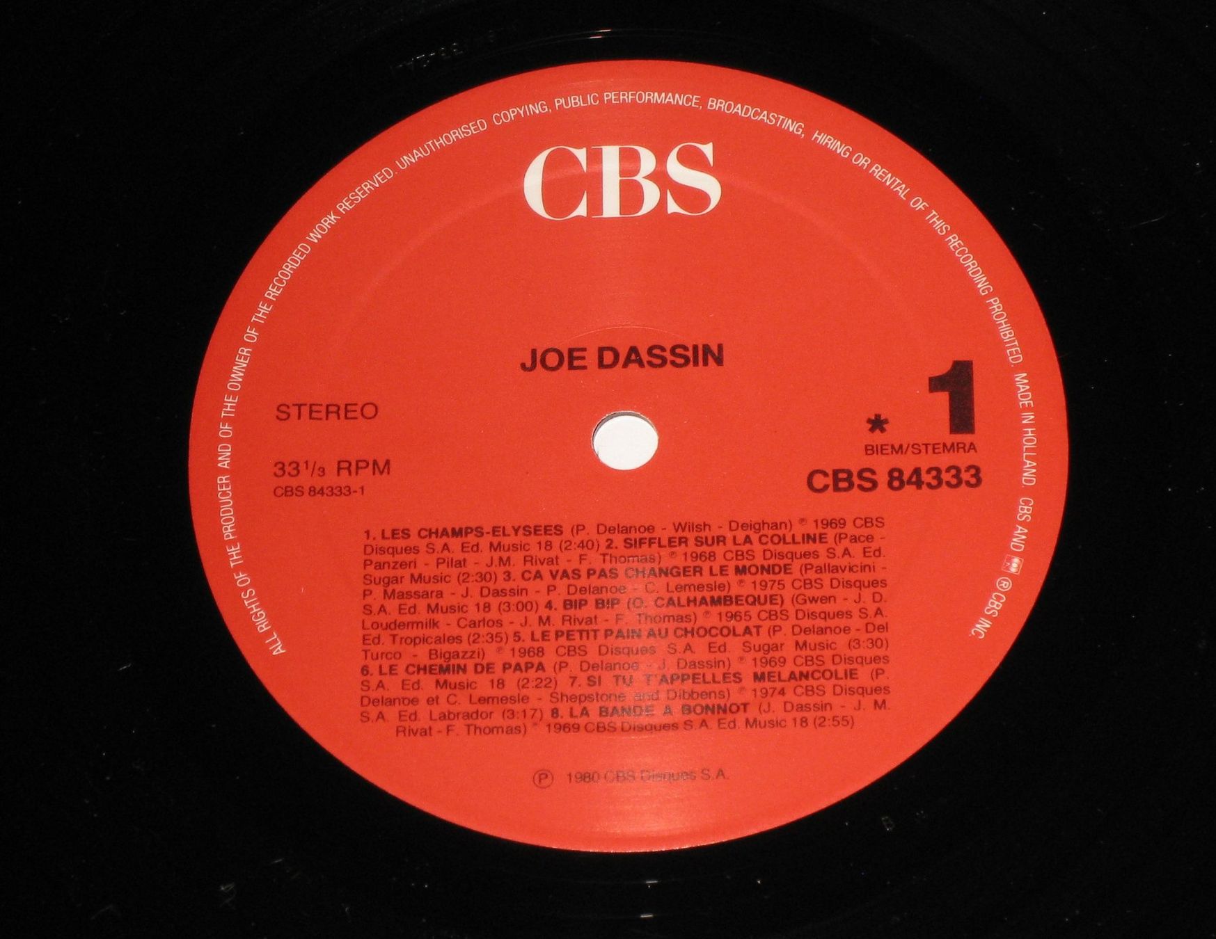 Vinyles: LP - JOE DASSIN – D'occasion à Steckborn par Quo7 1