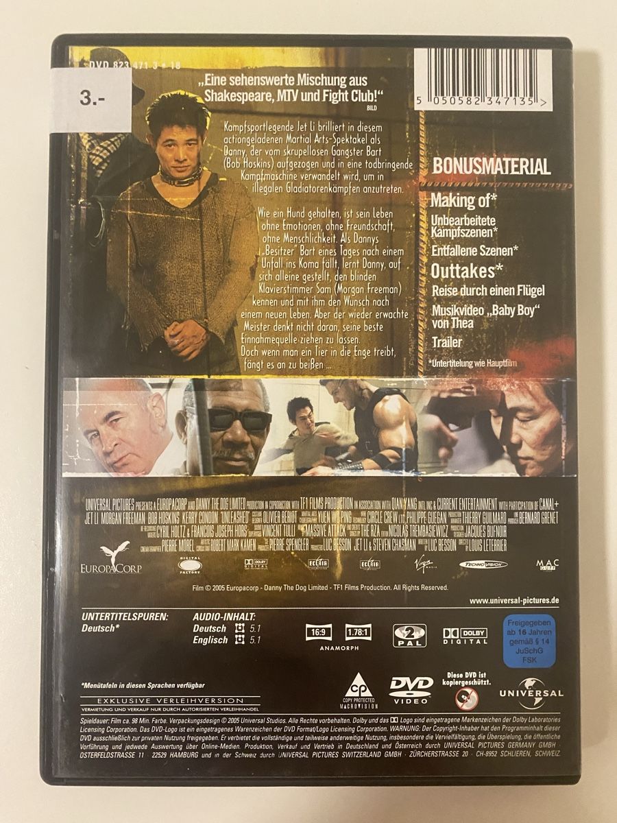 Alle DVDs: DVD Unleashed - Entfesselt, Top Zustand! – Gebraucht aus Oensingen von mig_99db 1