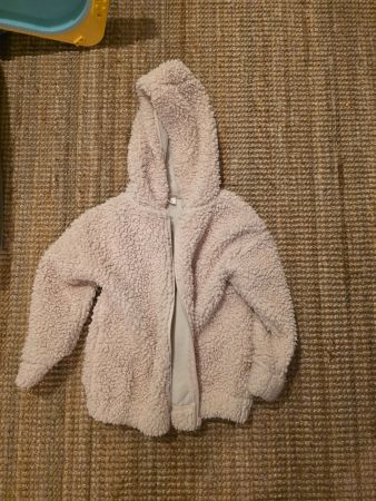 Next Teddy Jacke, Gr. 116, Beige - Kuschelig warm!