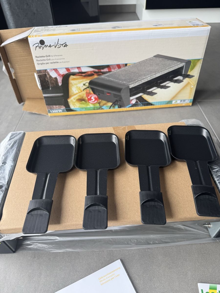 Elettrodomestici da cucina: Prima Vista plaque grillade à raclette – Nuovo e nell'imballaggio originale da Vicques venduto da JU_2824 4