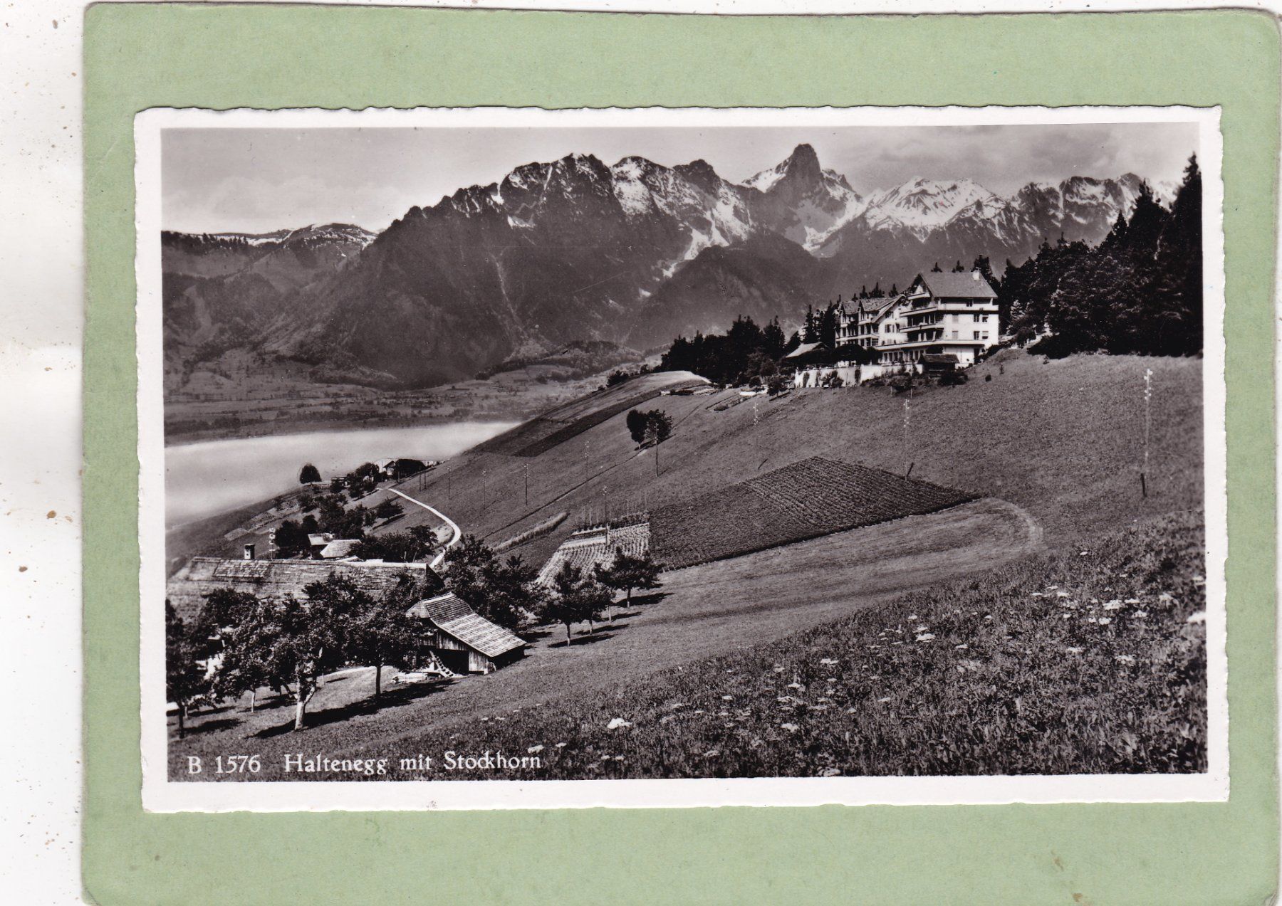 Cartoline postali: Haltenegg mit Stockhorn 1951 – Usato da Herisau venduto da Lisegrat2008