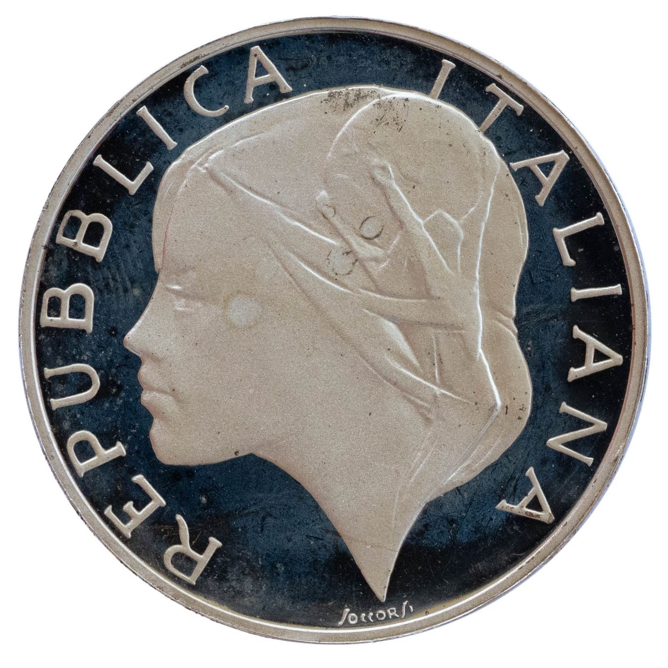 Tutti le monete: Italien 500 Lire 1990 Silber – Nuovo e nell'imballaggio originale da Rotkreuz venduto da num_6343 1
