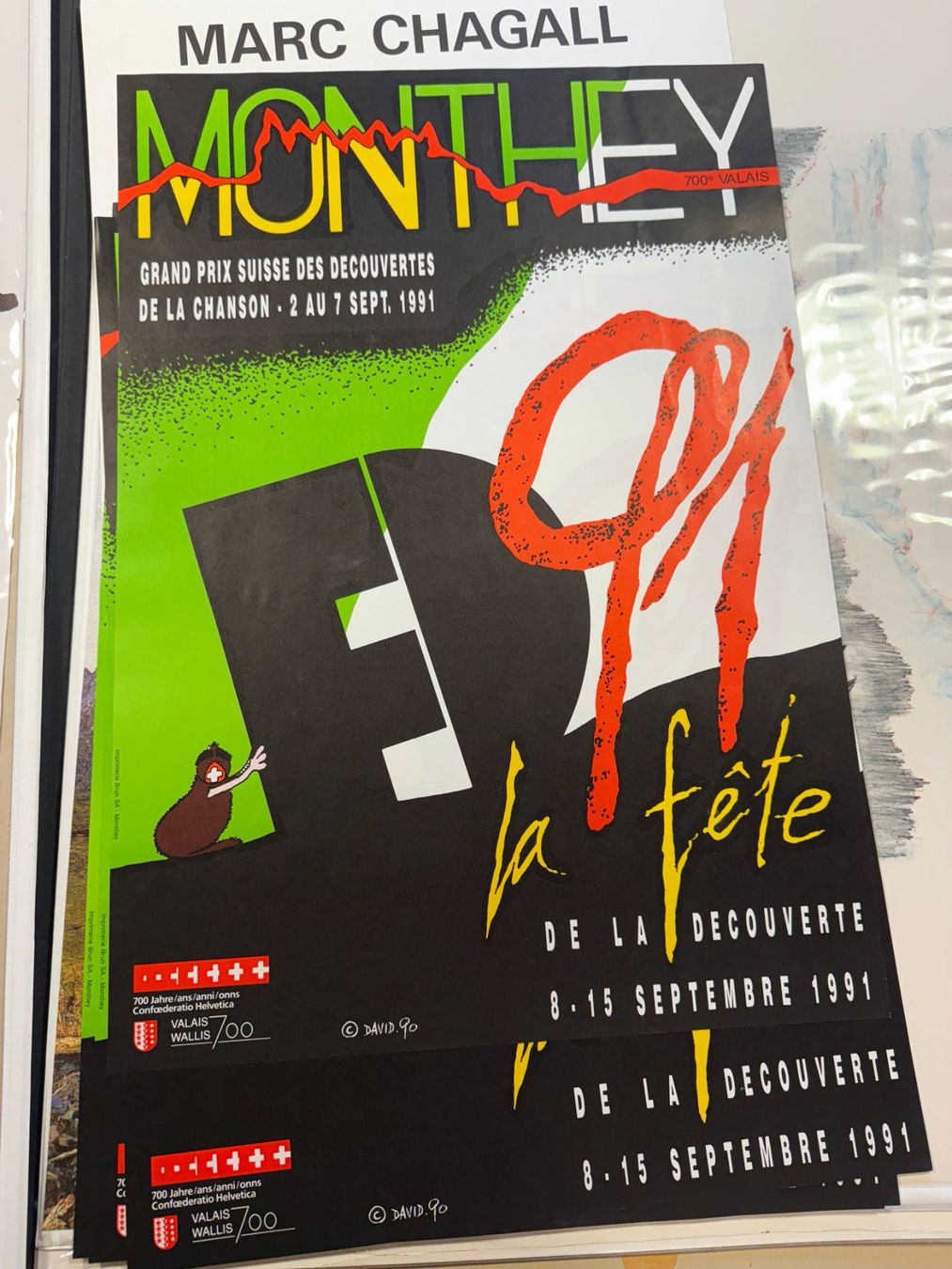 Foto & Immagini: Historisches Plakat Monthey 1991 – Usato da Zürich venduto da dargie82