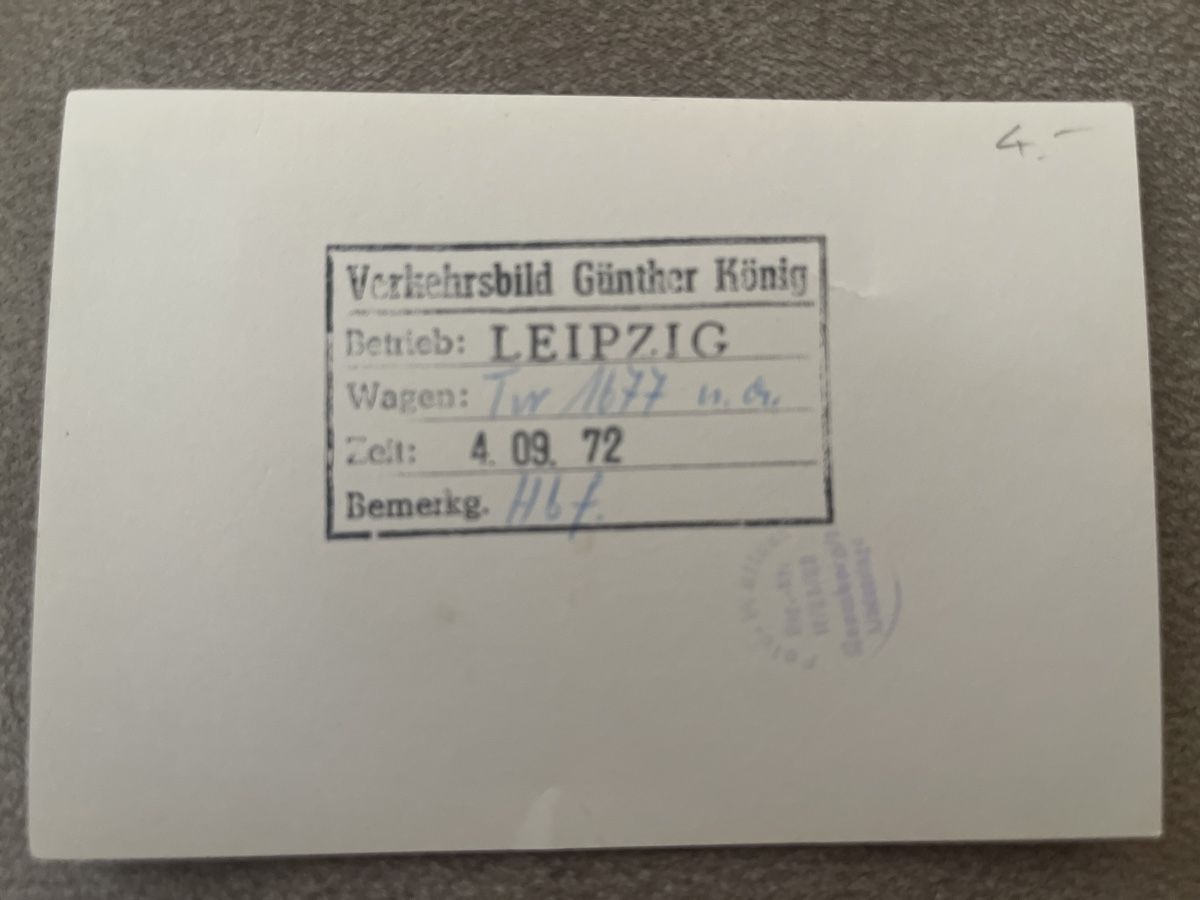 Foto & Immagini: Strassenbahn Leipzig, Tw 4077 1972. 10x7cm – Usato da Elsau venduto da isidobrany09 1