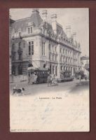 LAUSANNE - La Poste - Tram - 1903