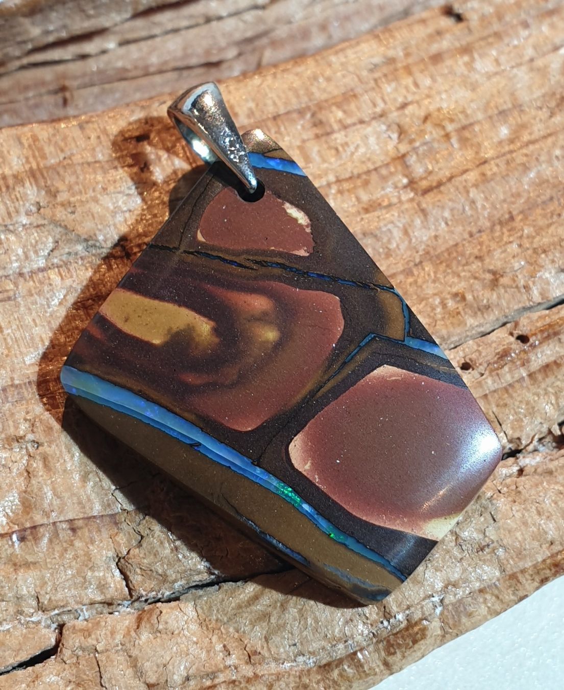 Ciondoli: Anhänger Boulder Opal. – Nuovo (secondo la descrizione) da Niederbüren venduto da Raphael014 1