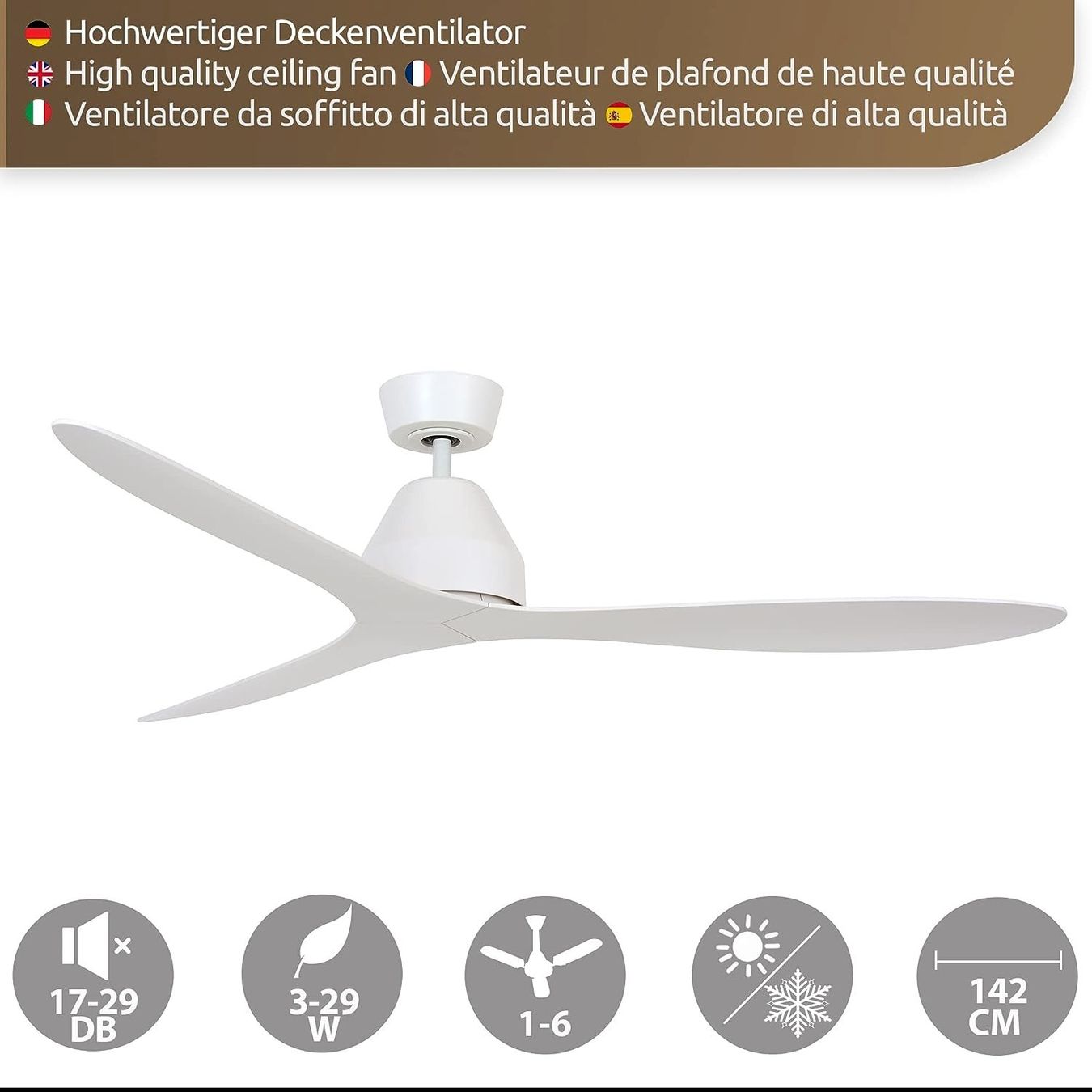 Ventilatori: Lucci Air Whitehaven Deckenventilator – Nuovo e nell'imballaggio originale da Bottighofen venduto da zaap 1