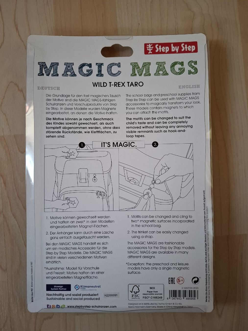 Step by Step Borse & Zaini: Step by Step Magnete Dinosaurier – Nuovo e nell'imballaggio originale da Oberurnen venduto da rotty80 1