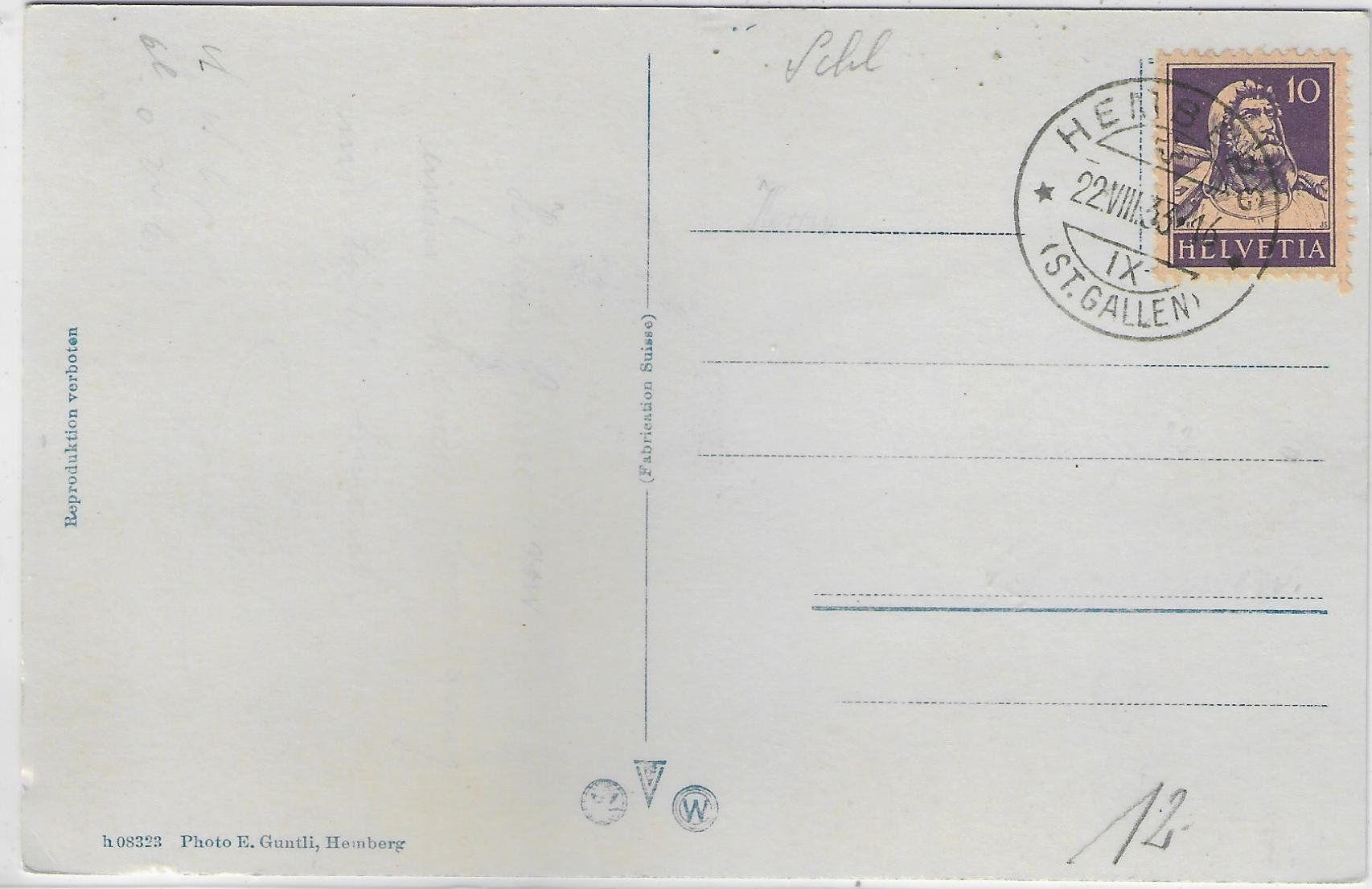 Cartes postales: Hemberg mit Säntiskette – D'occasion à Ettingen par Kartenplanet 1