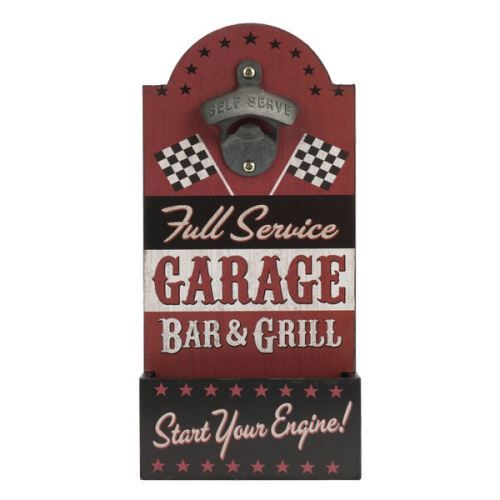 Altro per la casa: Garage Full Service Wandflaschenöffner – Nuovo (secondo la descrizione) da Schalunen venduto da schwabspielautomaten