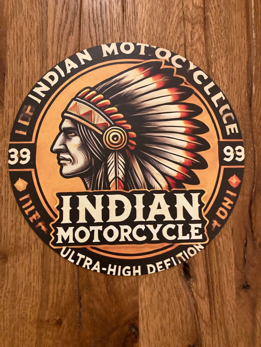Indian Motorcycle Chopper: Indian Motorcycles/ Schönes Blechschild /20 CM / neu!!! – Nuovo e nell'imballaggio originale da Bremgarten AG venduto da Eurotiz 1
