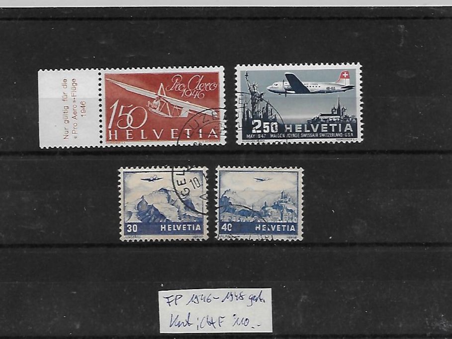 Tous les timbres: FP 1946 - 1948 gest. Kat: CHGF 110.- – D'occasion à Basel par Ilp