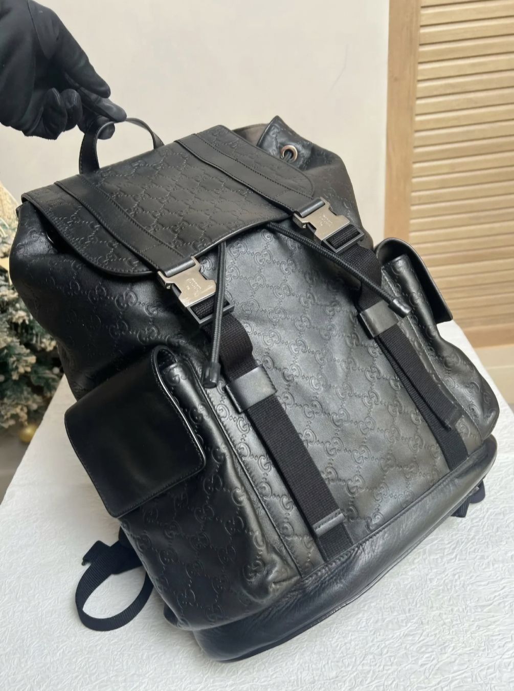 Gucci Zaini: Gucci Rucksack Leder Schwarz – Usato da Horw venduto da NapoleonSSCS 1